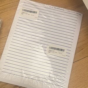 White Lined Notebook Paper